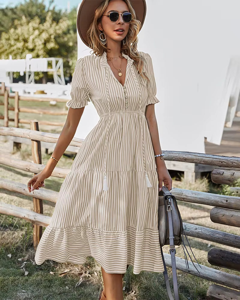 Elise - Striped Dress