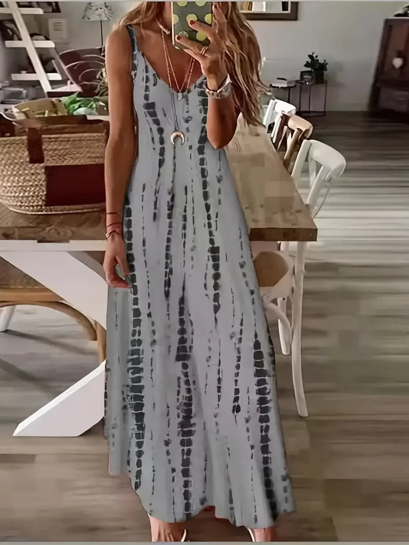VIENNA™ - CASUAL LOOSE V-NECK MAXI DRESS