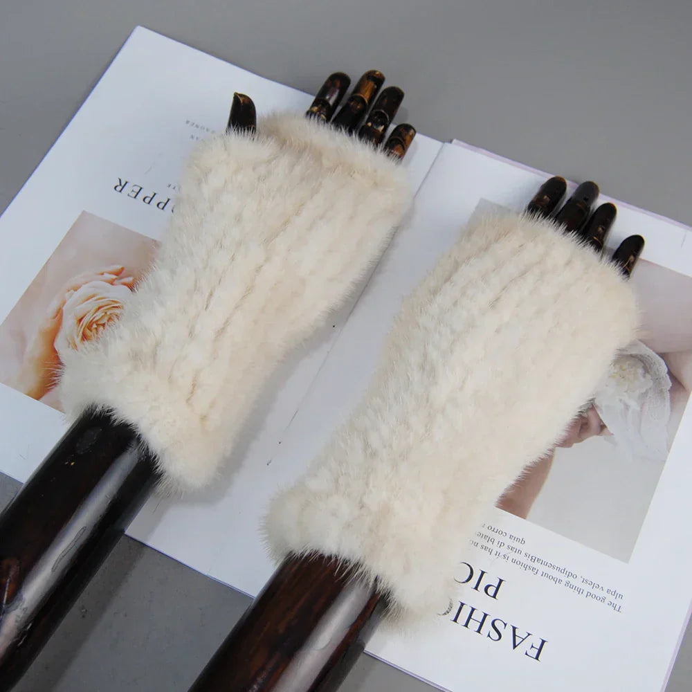 Liorana™ | Luxurious Mink Fur Gloves