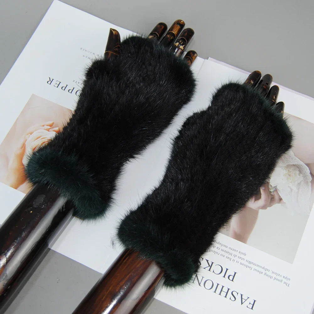 Liorana™ | Luxurious Mink Fur Gloves