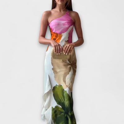 ZUZANA | Elegantní Maxi Šaty s Patchwork Designem