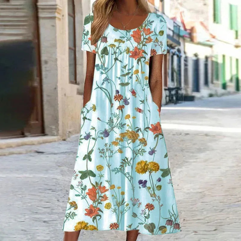 Talbot™ | Printed Bohemian Maxi Dress