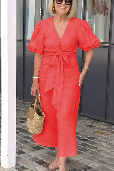 SERENA™ - AIRY V-NECK DRESS