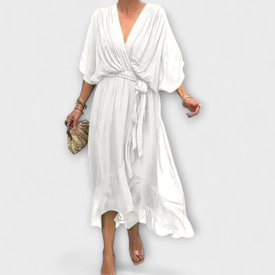 ZUZANA | V-Neck Chiffon Dress