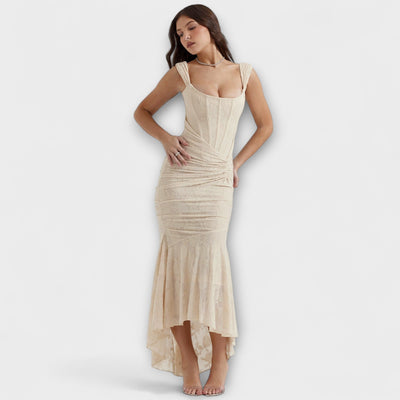 ZUZANA | Dlouhé Šaty s Elegantním Korzetem Vysoké Kvality