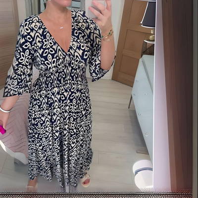 CHARMAGNE | FLOWY BOHO DRESS |