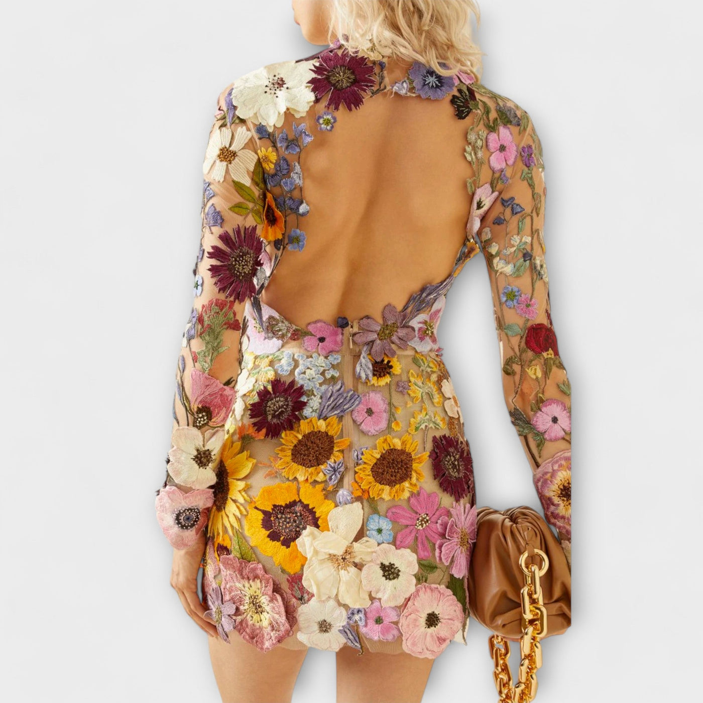 ZUZANA | Šaty s 3D květinovým designem